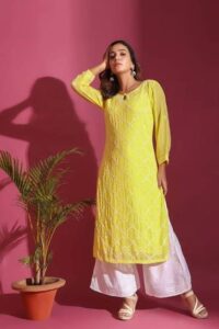 Brighten Your Wardrobe with a Stylish Yellow Kurti